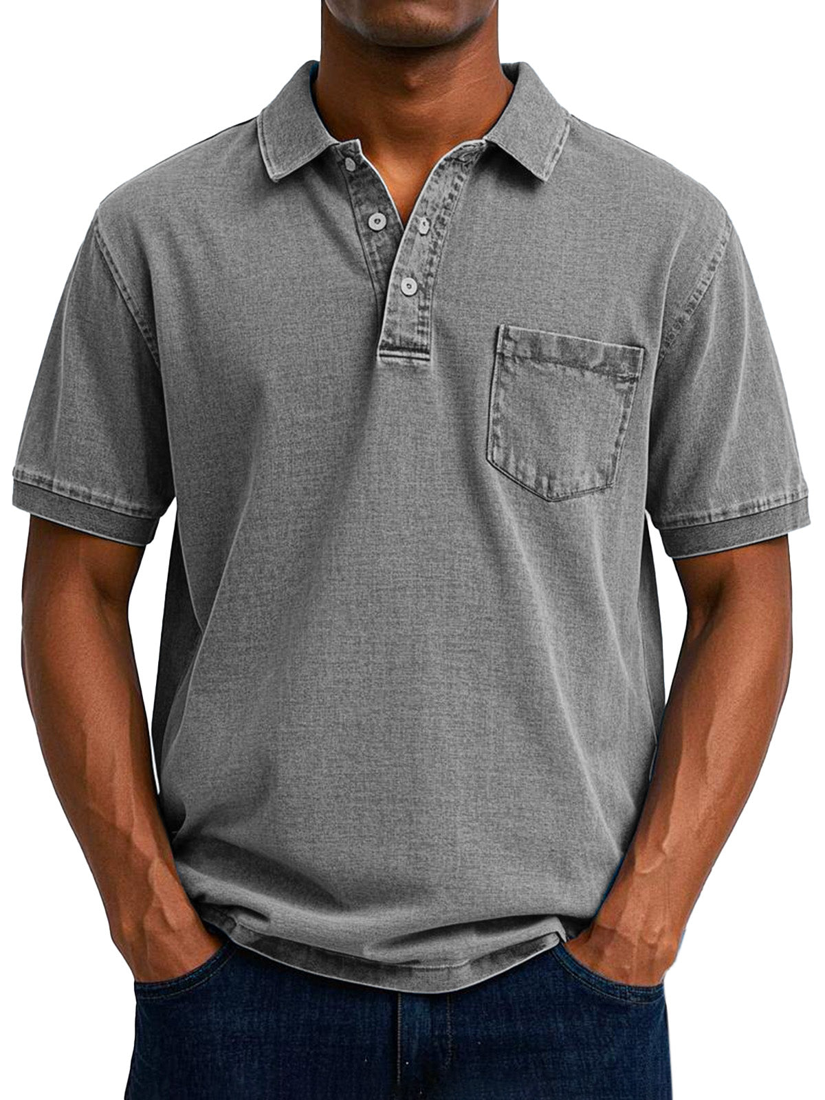 Linus® | Men'S Casual Vintage Polo Shirt