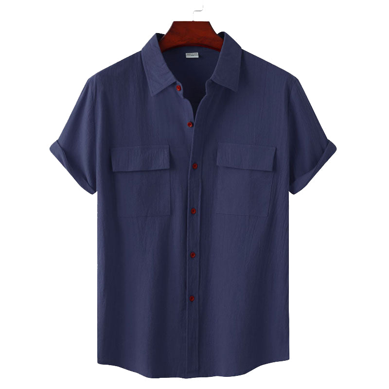 Judas® | Short-Sleeved Linen Shirt For Men
