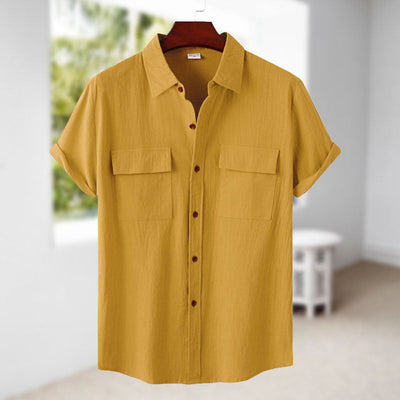 Judas® | Short-Sleeved Linen Shirt For Men