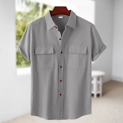 Judas® | Short-Sleeved Linen Shirt For Men