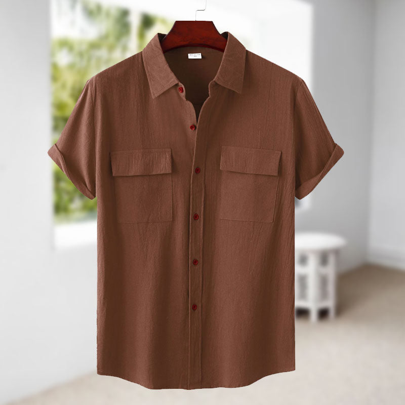 Judas® | Short-Sleeved Linen Shirt For Men