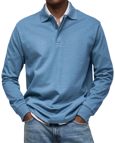 Jeb | Luxury long sleeve polo shirt