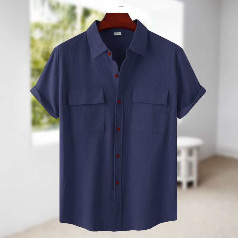 Judas® | Short-Sleeved Linen Shirt For Men
