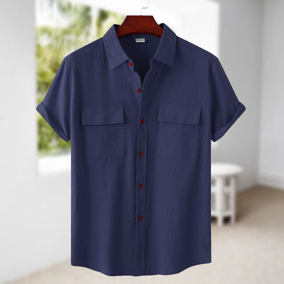 Judas® | Short-Sleeved Linen Shirt For Men