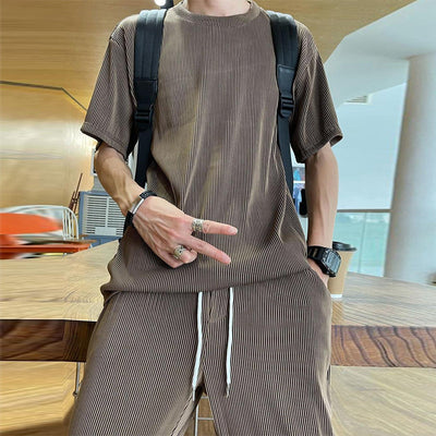 Draven® | Men'S Casual Ice Silk 2-Piece Set