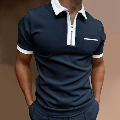 Kacey® | Business T-Shirt With Zip For Men