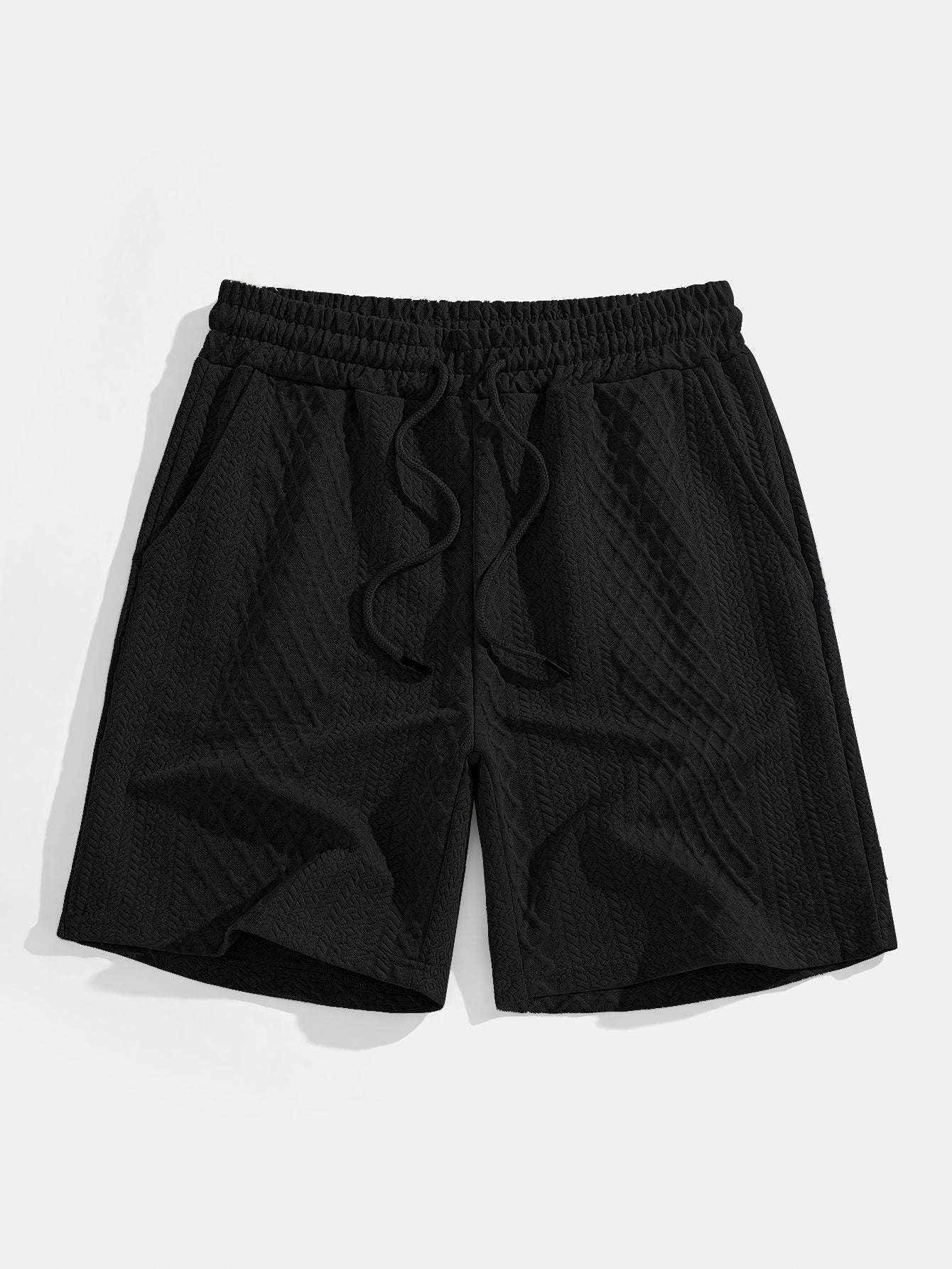 Edgardo® | Geometric Diamond Jacquard Polo & Shorts