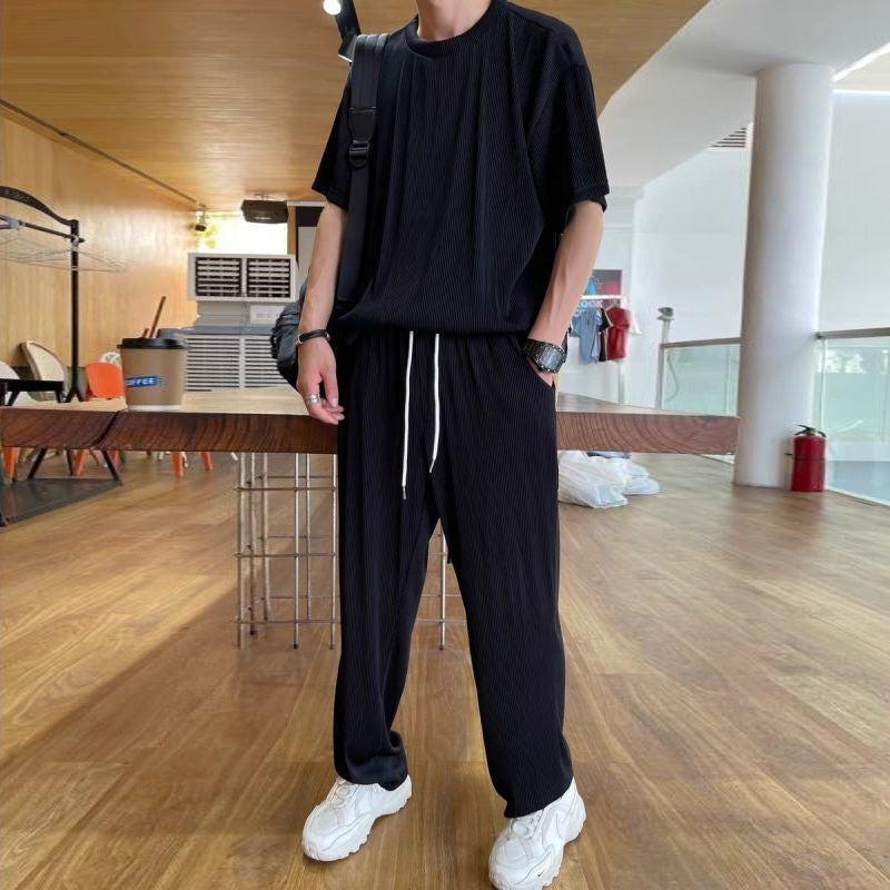 Draven® | Men'S Casual Ice Silk 2-Piece Set