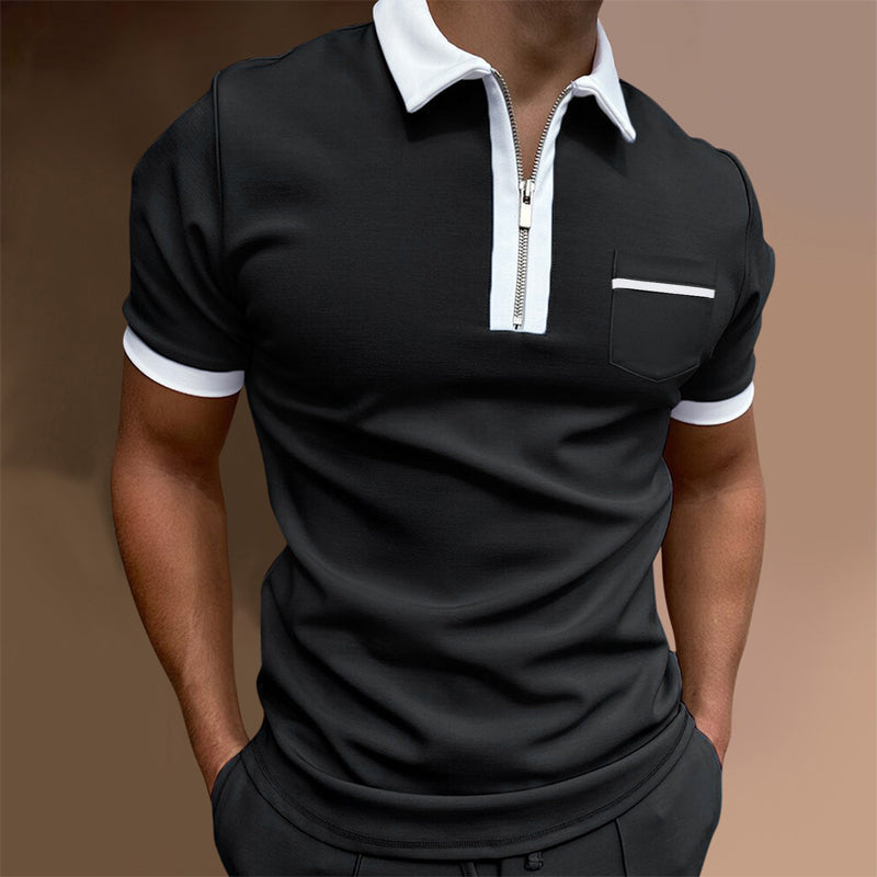Kacey® | Business T-Shirt With Zip For Men