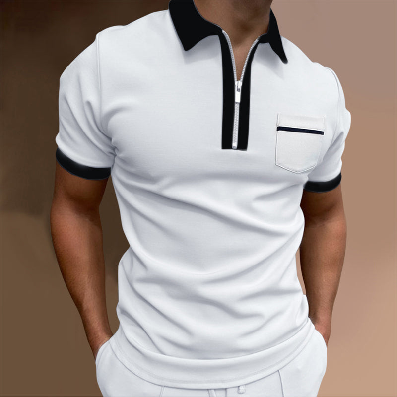 Kacey® | Business T-Shirt With Zip For Men