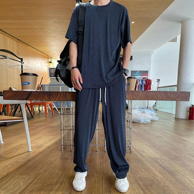 Draven® | Men'S Casual Ice Silk 2-Piece Set