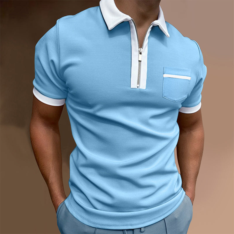 Kacey® | Business T-Shirt With Zip For Men