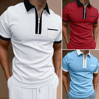 Kacey® | Business T-Shirt With Zip For Men