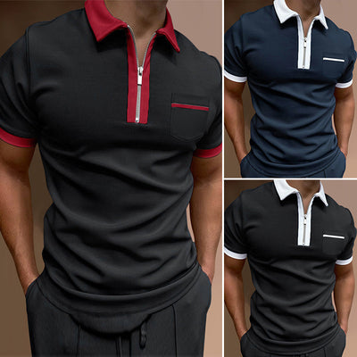 Kacey® | Business T-Shirt With Zip For Men