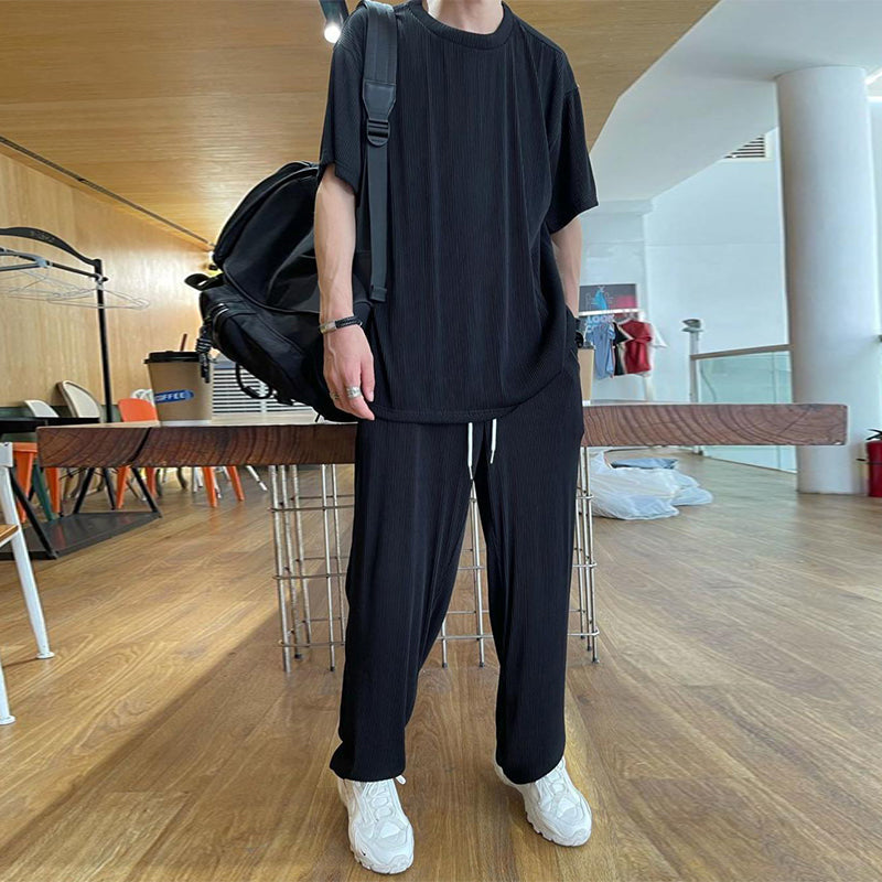 Draven® | Men'S Casual Ice Silk 2-Piece Set