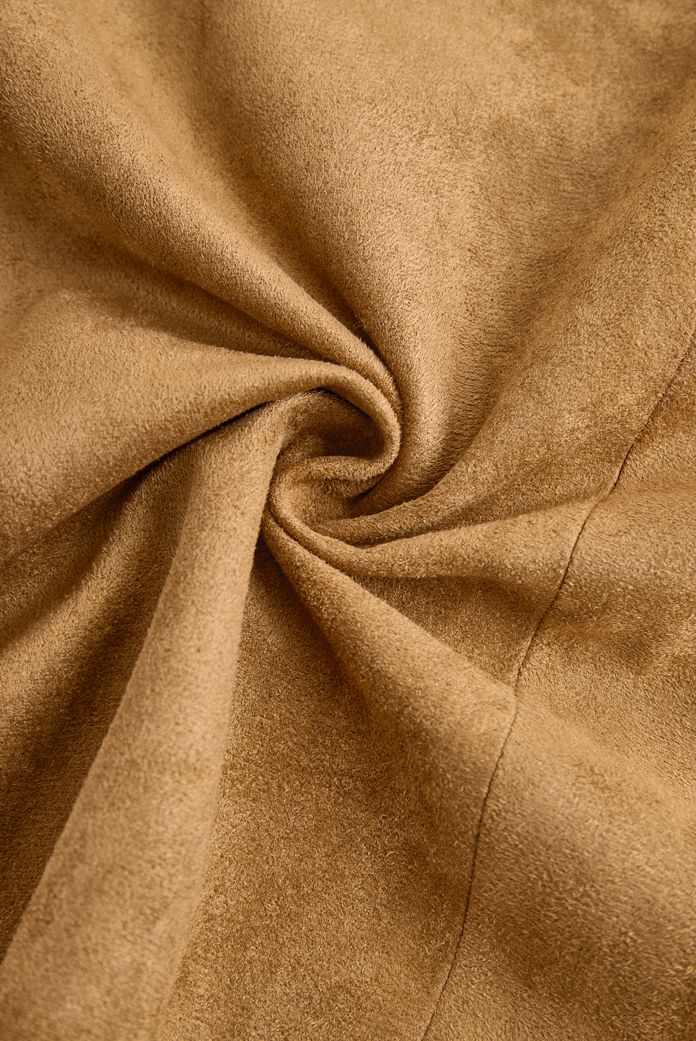 Men's Vintage Suede Fleece Collar Patchwork Multi-Pocket Zipper Coat