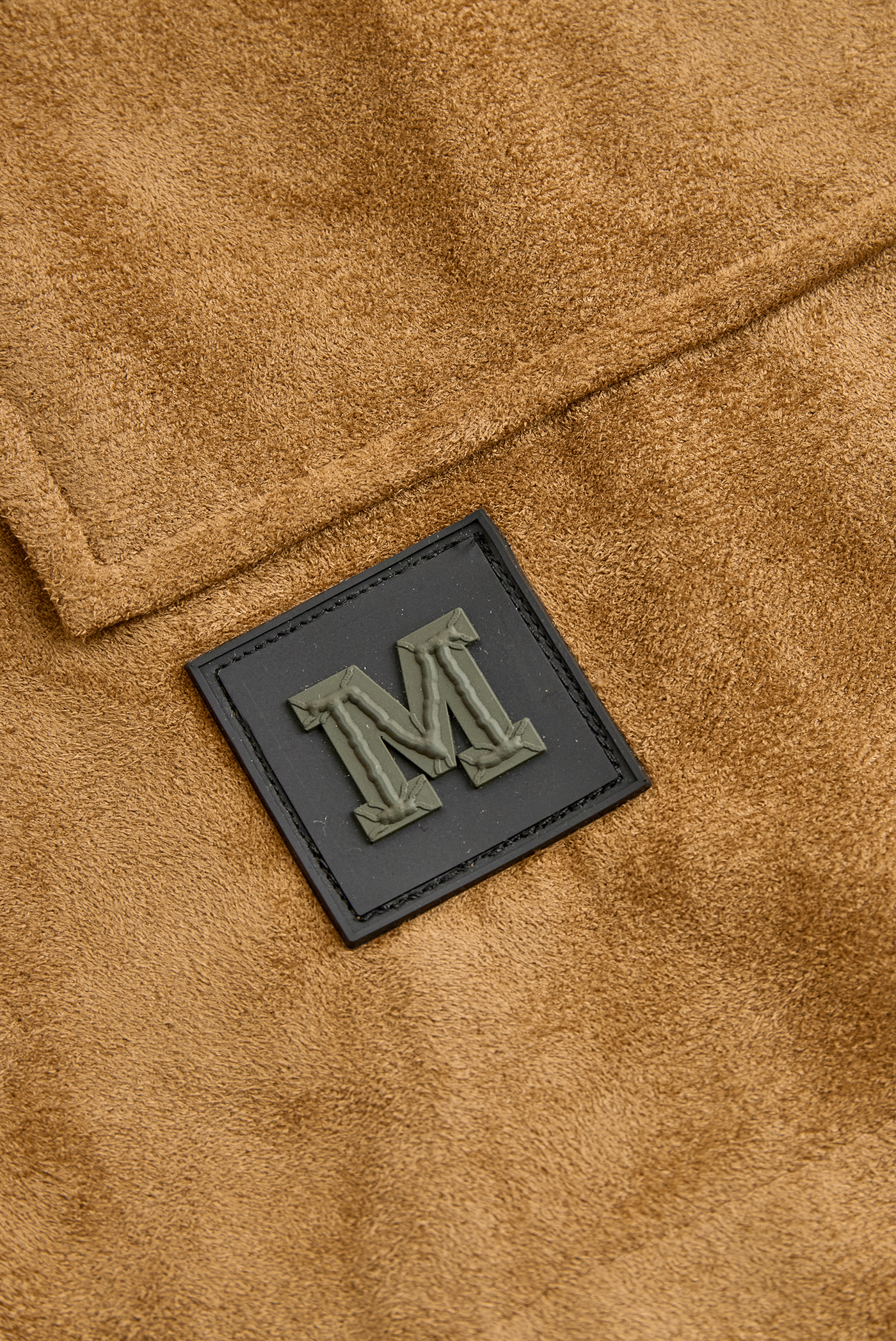 Men's Vintage Suede Fleece Collar Patchwork Multi-Pocket Zipper Coat