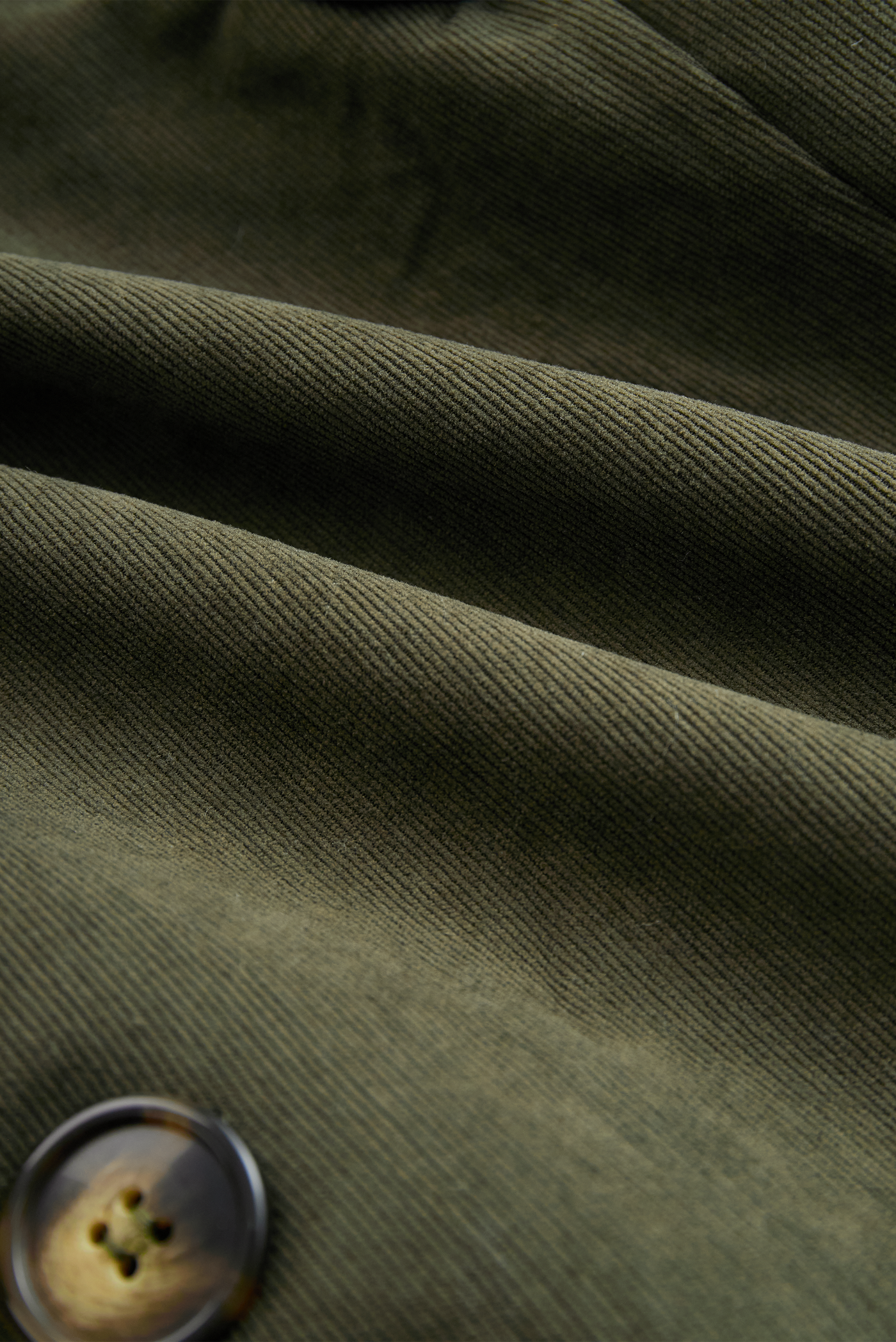 Men's Vine Cordroy Stand Collar Single Breasted SliShort Coat