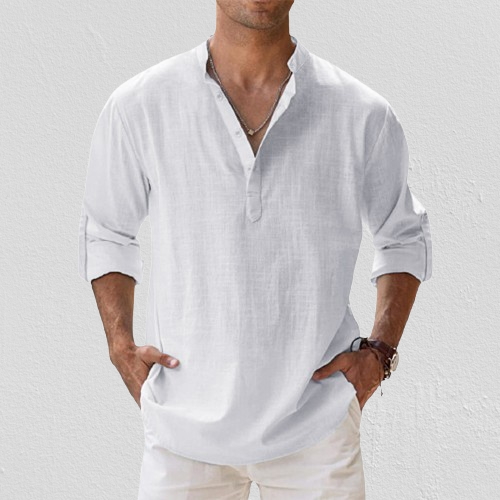 Seth® | Linen Shirt With Long Sleeves