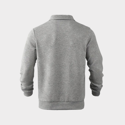 Dylan® | Vintage Zip-Up Sweater With Geometric Pattern