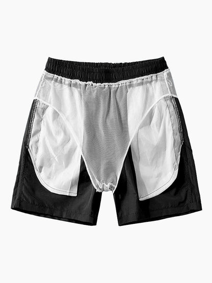 Adelelmo® | Leaf Print Button Up Shirt & Swim Shorts