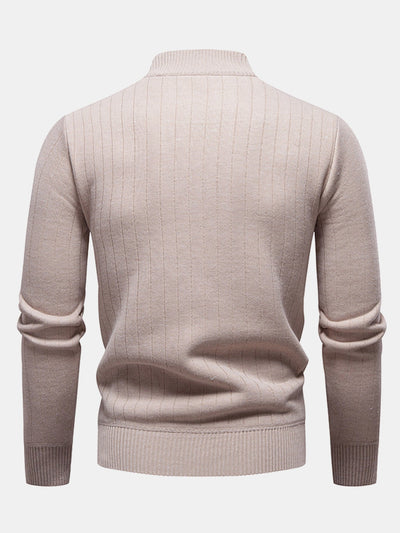 Aureliano® | Stripe Quarter Zip Sweater