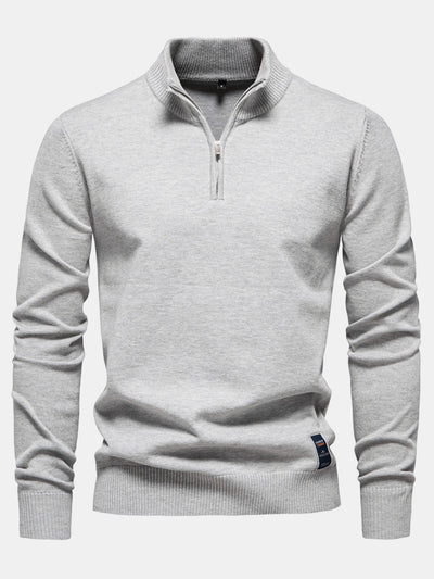 Hasan® | Quarter-Zip Sweater