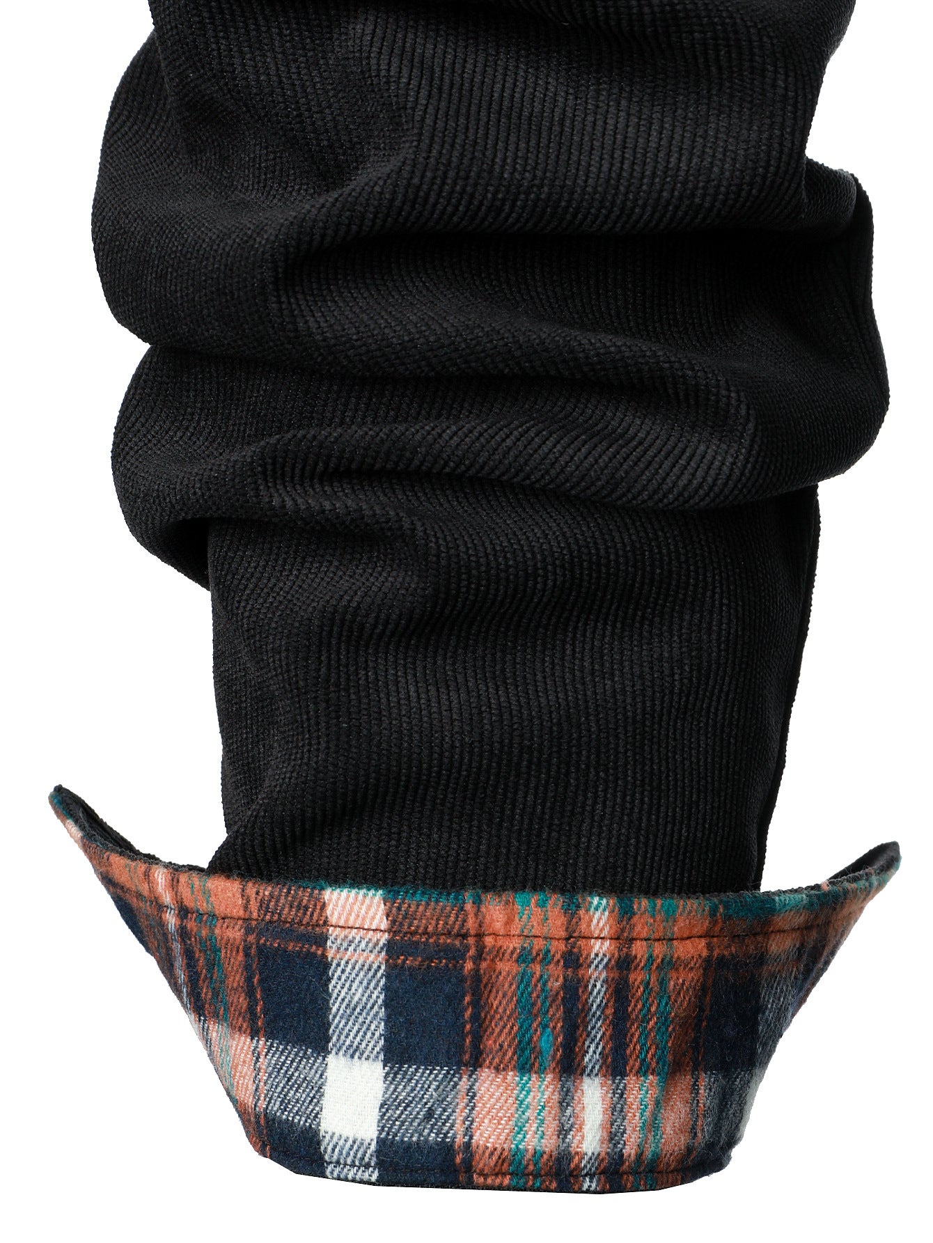 Felicio® | Corduroy Plaid Panel Button Up Shirt