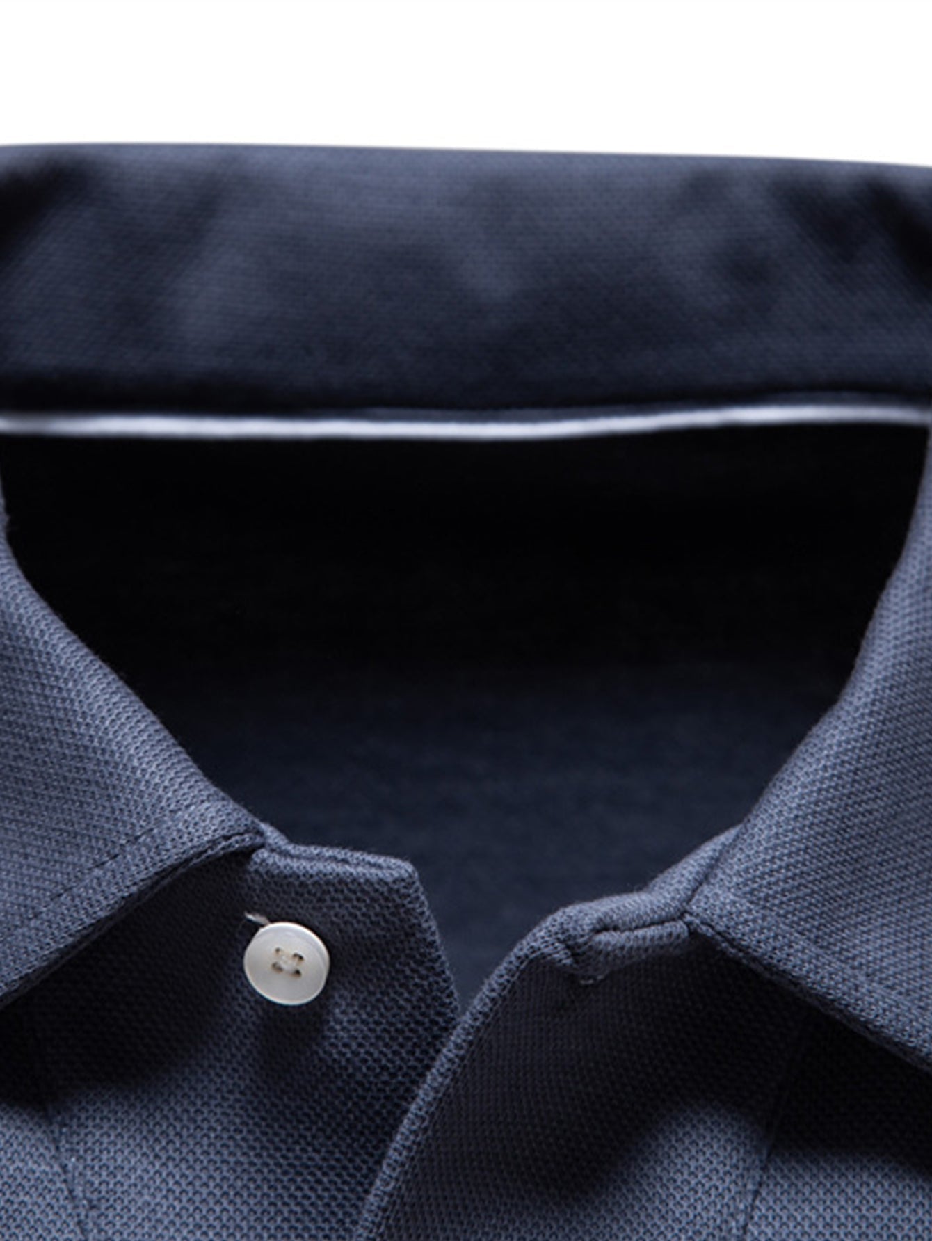 William | Long Sleeved V-Neck Polo Shirt