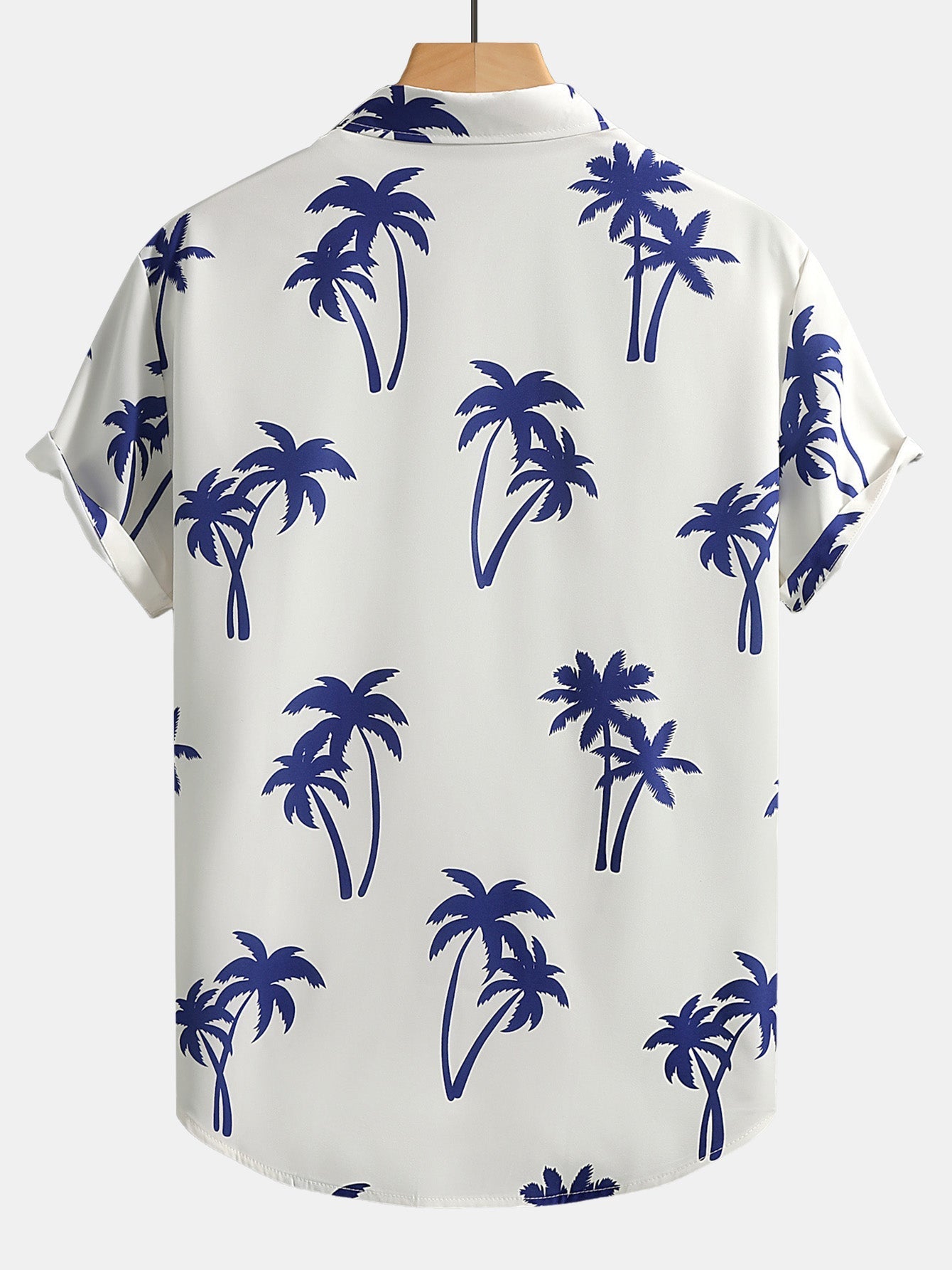 Emeterio® | Palm Tree Print Button Up Shirt