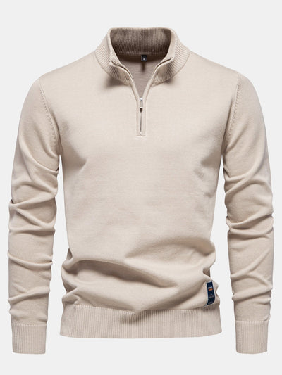 Hasan® | Quarter-Zip Sweater