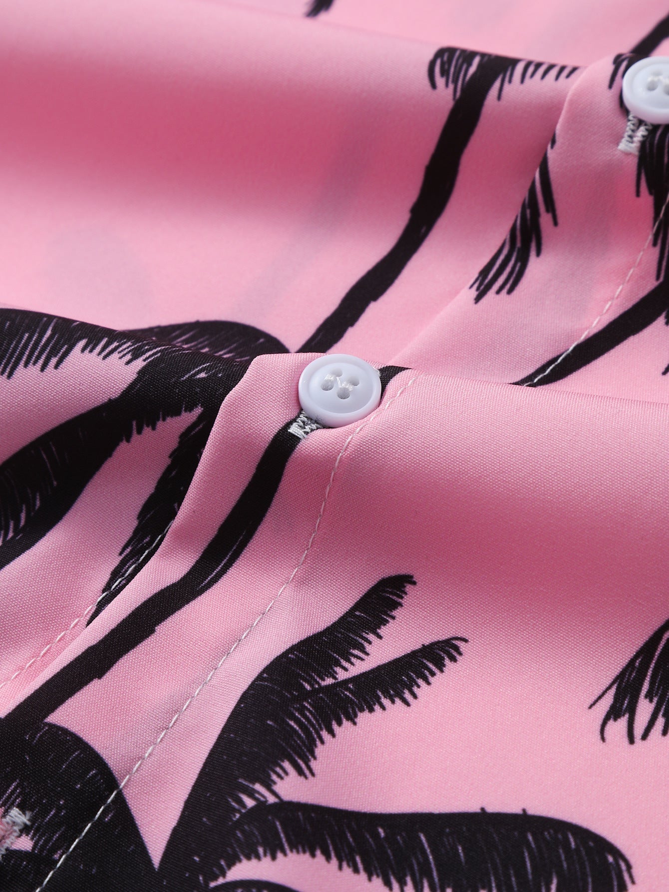 Allen® | Palm Tree Print Button Up Shirt