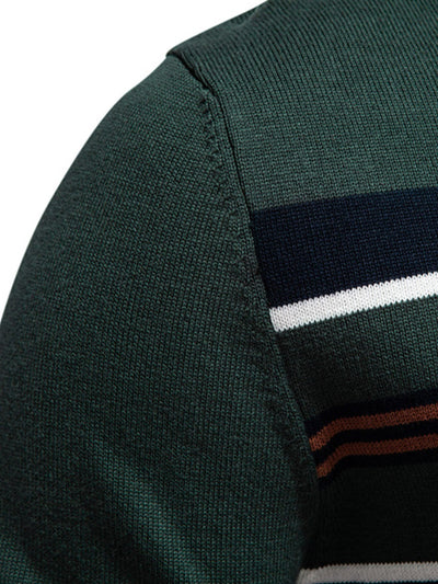 Hal® | Stripe Quarter-Zip Sweater