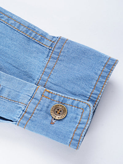 Fidel® | Washed Denim Shirt With Pockets