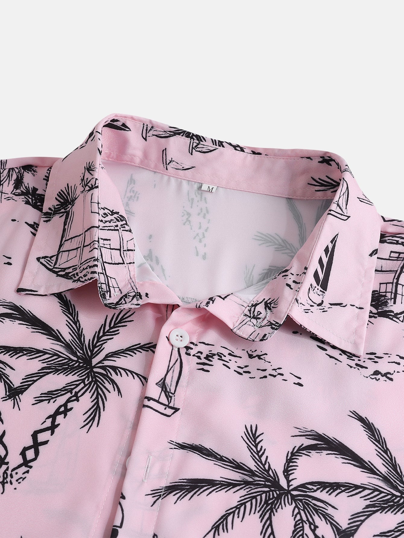 Iago® | Palm Tree Sailboat Print Button Up Shirt