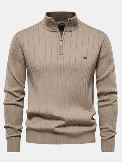 Haroldo® | Stripe Quarter-Zip Sweater