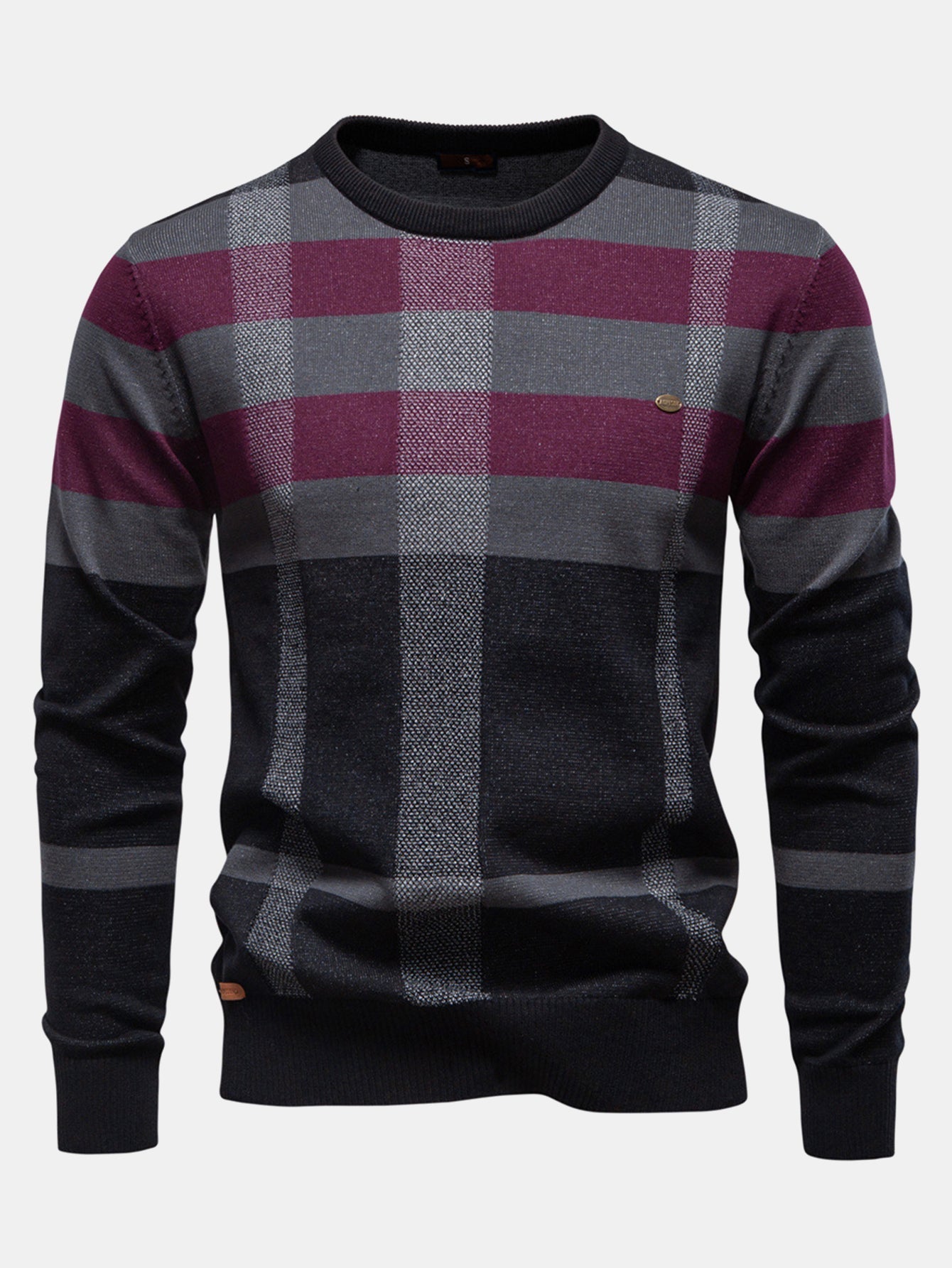 Elián® | Plaid Crewneck Sweater