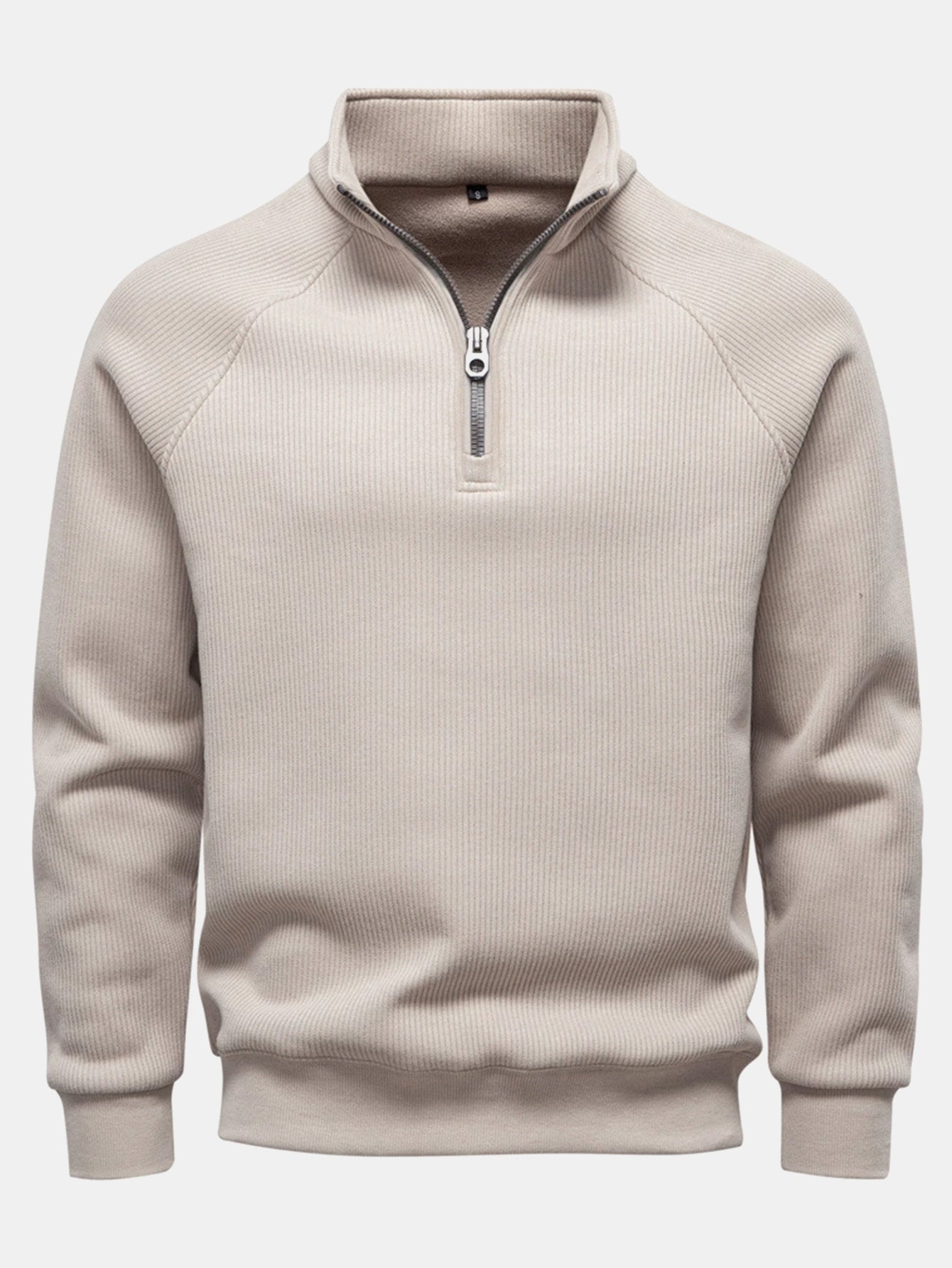 Gareth® | Ribbed Raglan Sleeve Quarter Zip Sweatshirt