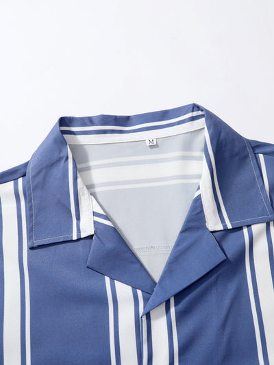 Armas® | Striped Print Revere Shirt