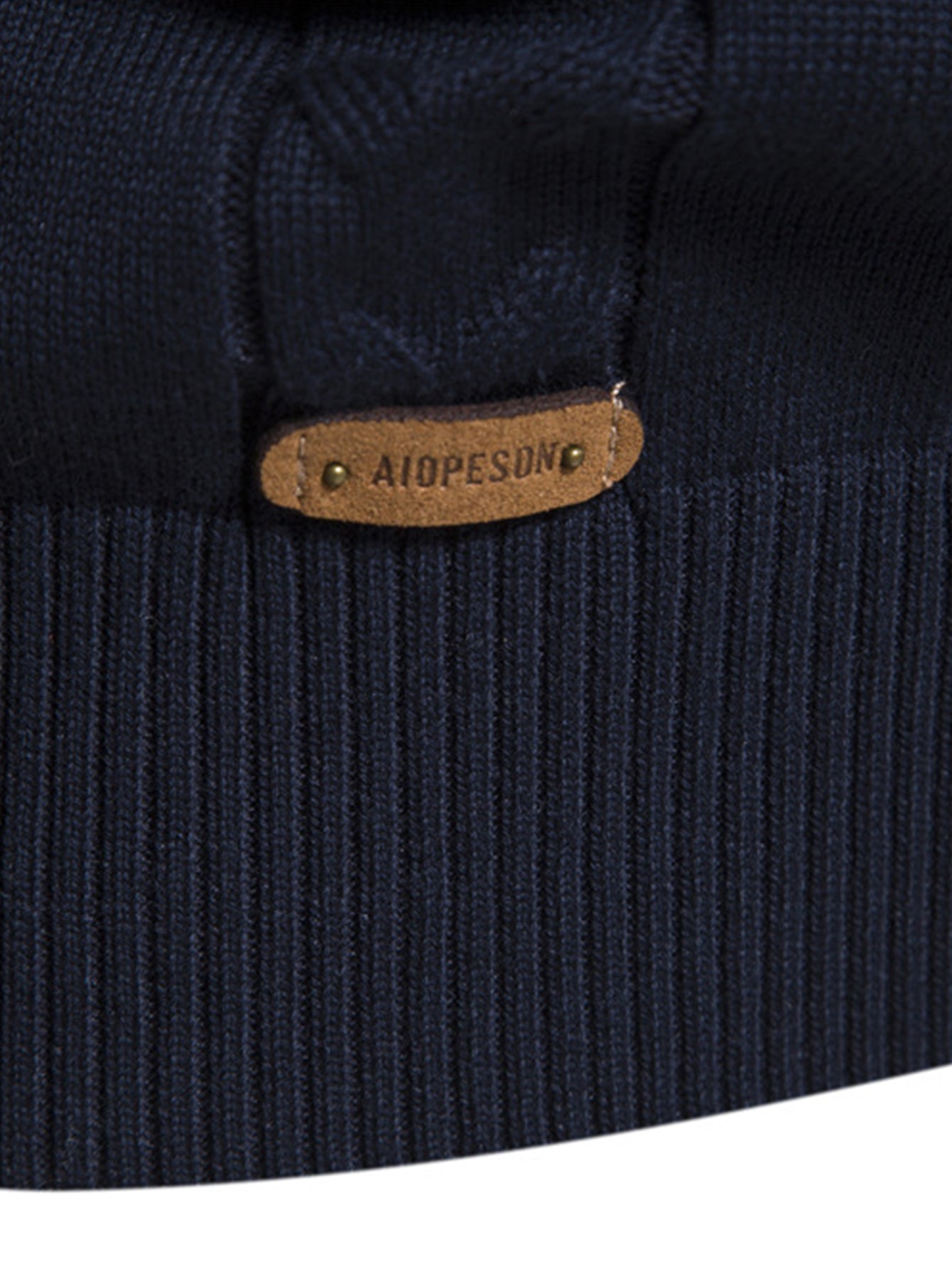 Hanibal® | Contrast Geometric Jacquard Quarter-Zip Sweater