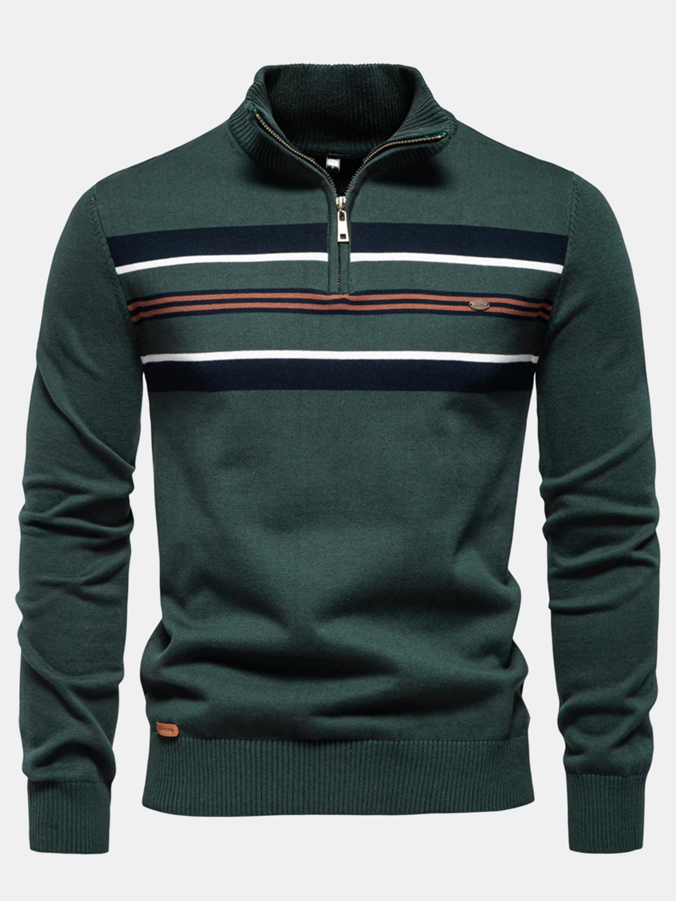 Hal® | Stripe Quarter-Zip Sweater