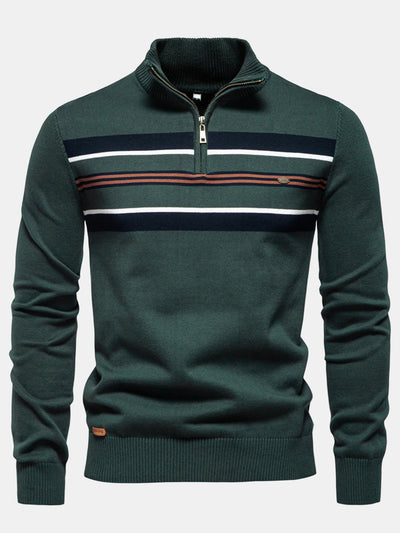 Hal® | Stripe Quarter-Zip Sweater