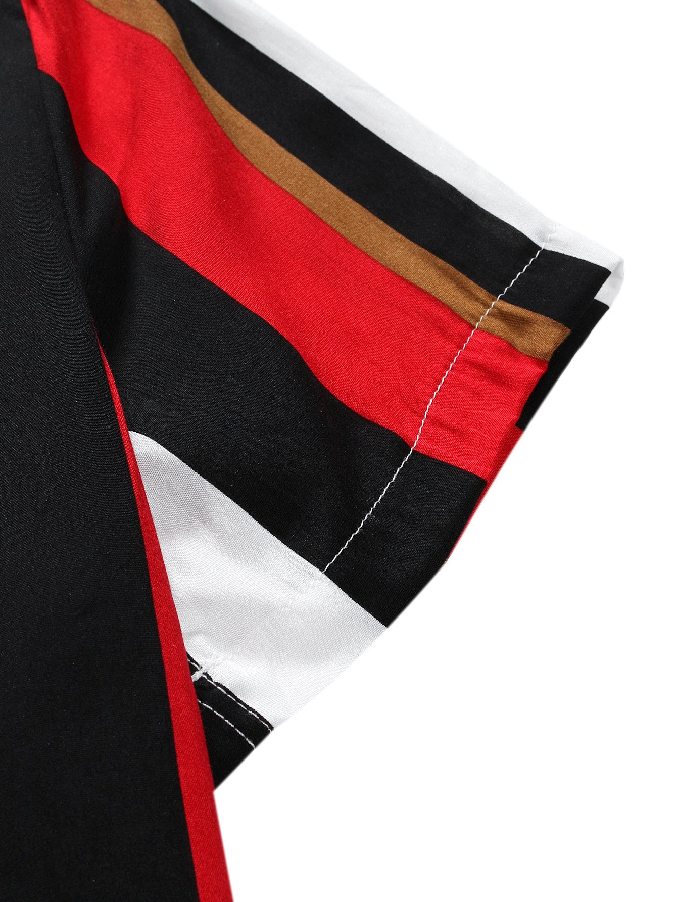 Arno® | Colorful Striped Print Revere Shirt