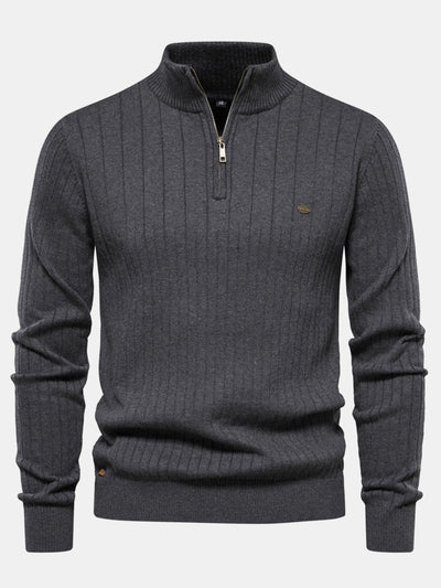 Haroldo® | Stripe Quarter-Zip Sweater