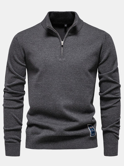 Hasan® | Quarter-Zip Sweater