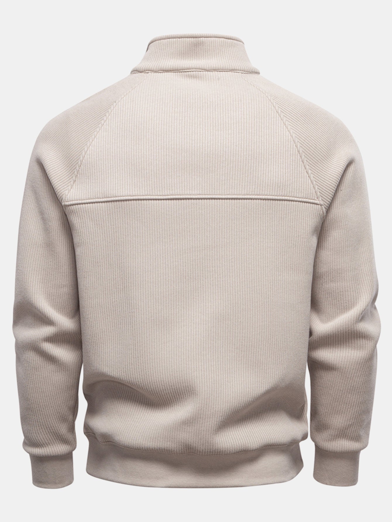 Gareth® | Ribbed Raglan Sleeve Quarter Zip Sweatshirt