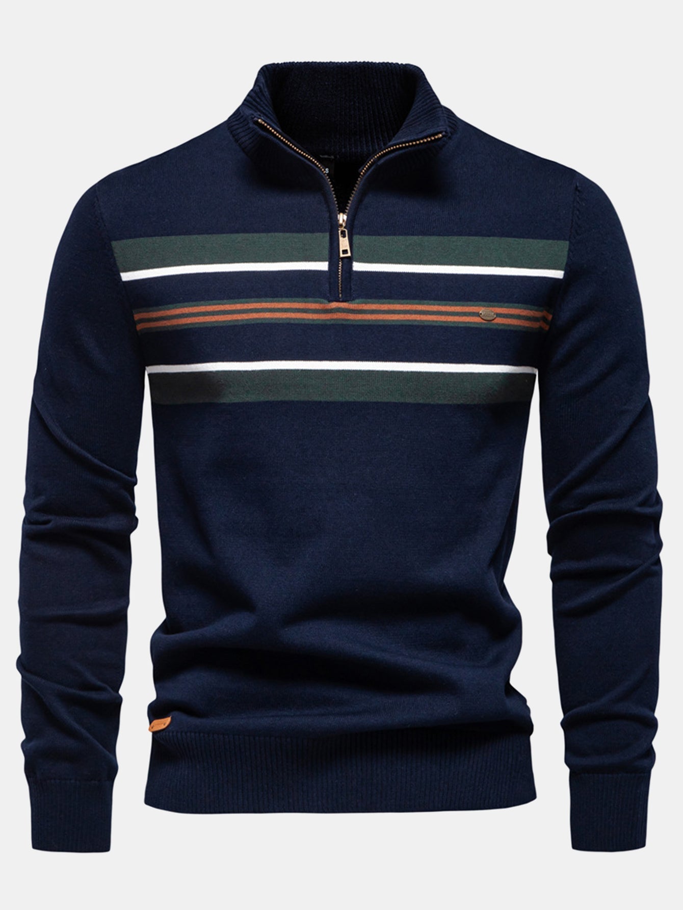 Hal® | Stripe Quarter-Zip Sweater