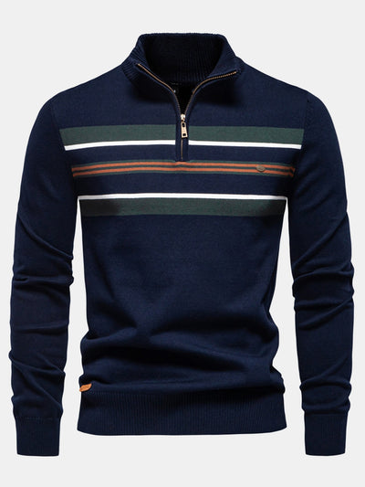 Hal® | Stripe Quarter-Zip Sweater