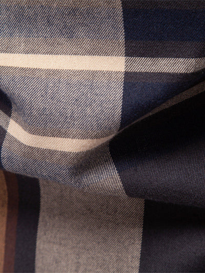 Heliodoro® | Long Sleeve Cotton Plaid Button Up Shirt