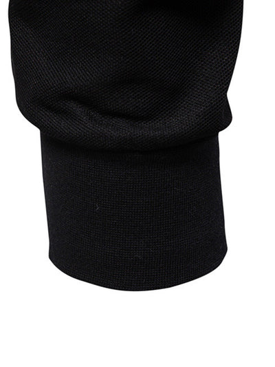 Hubert® | Long Sleeved Giraffe Embroidery Polo Shirt